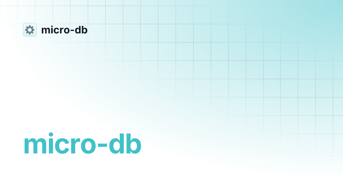 micro-db